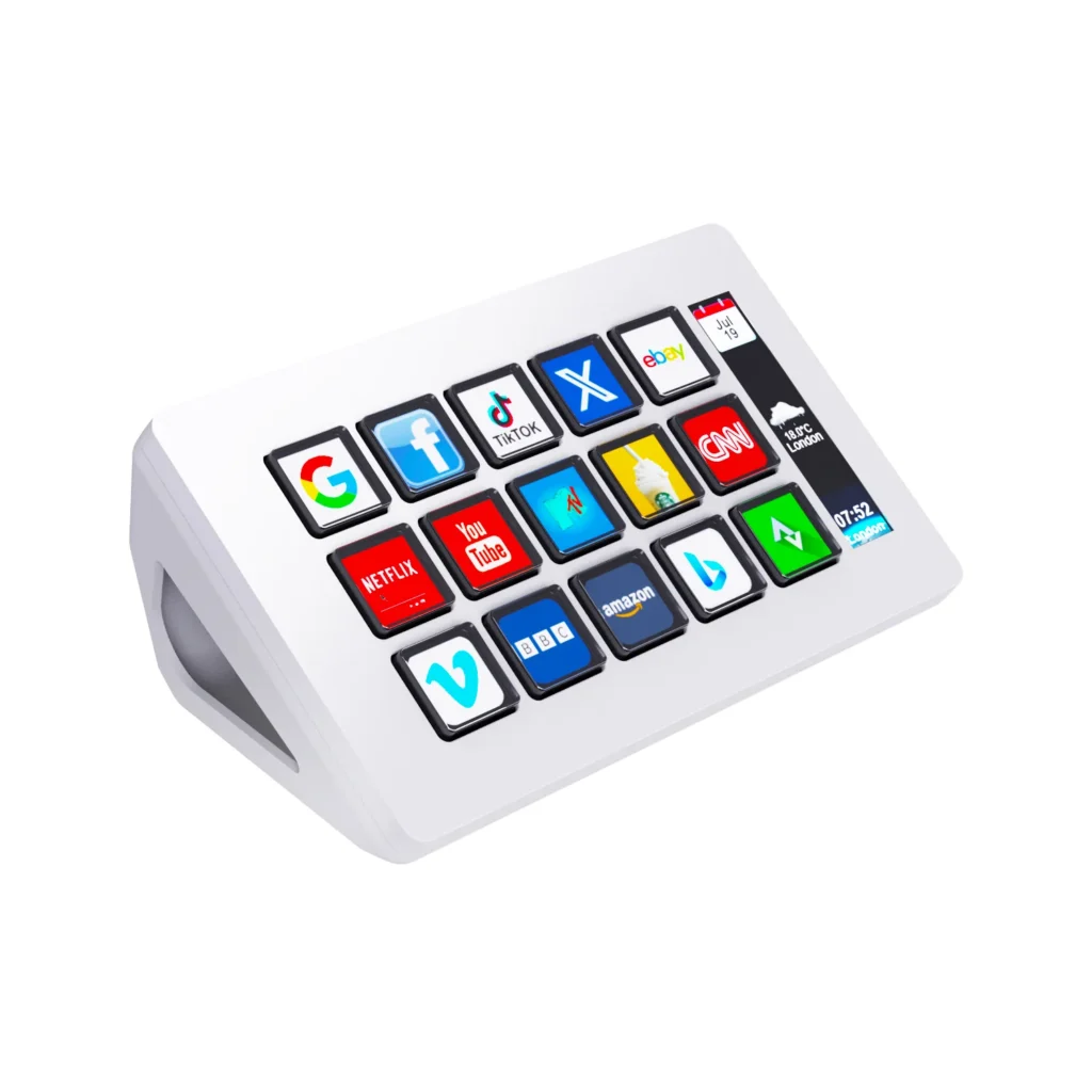 Stream Dock – اللون: أبيض